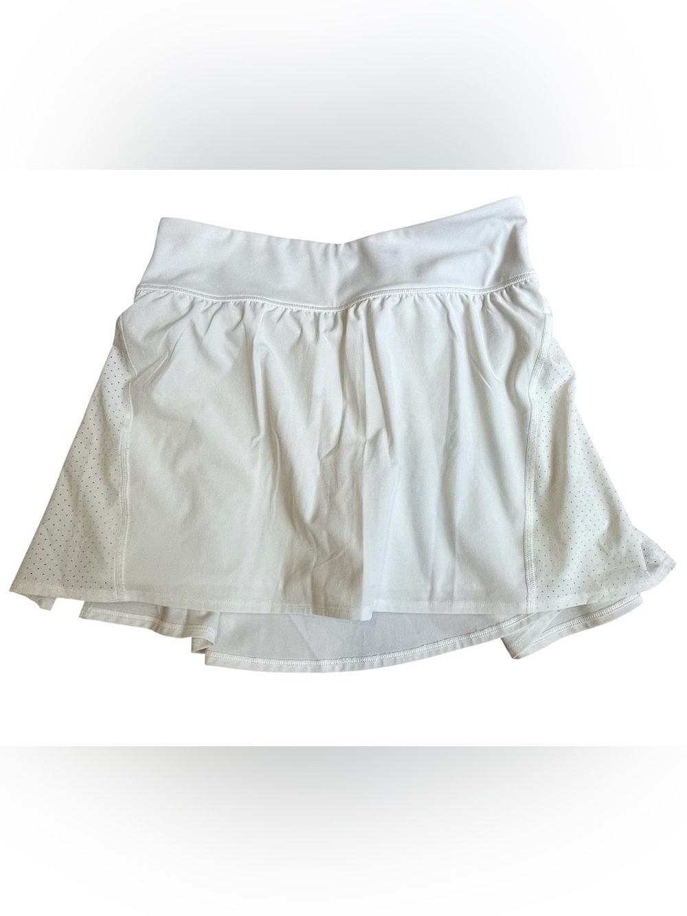 SPANX Get Moving White Performance Tennis Skort | Size Medium